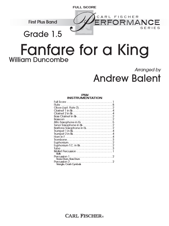 Fanfare for a King - cliquer ici