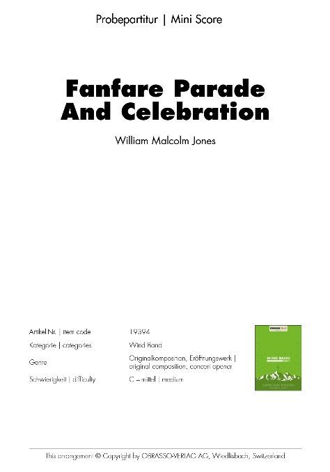 Fanfare Parade and Celebration - cliquer ici