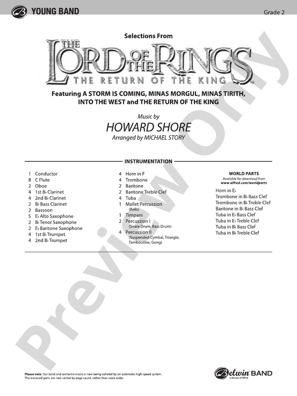 Selection from 'The Lord of the Rings: The Return of the King' - cliquer ici