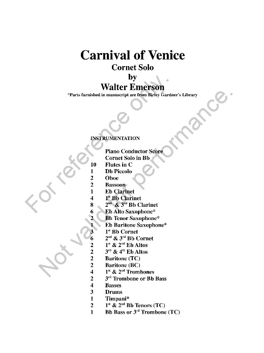 Carnival of Venice - cliquer ici