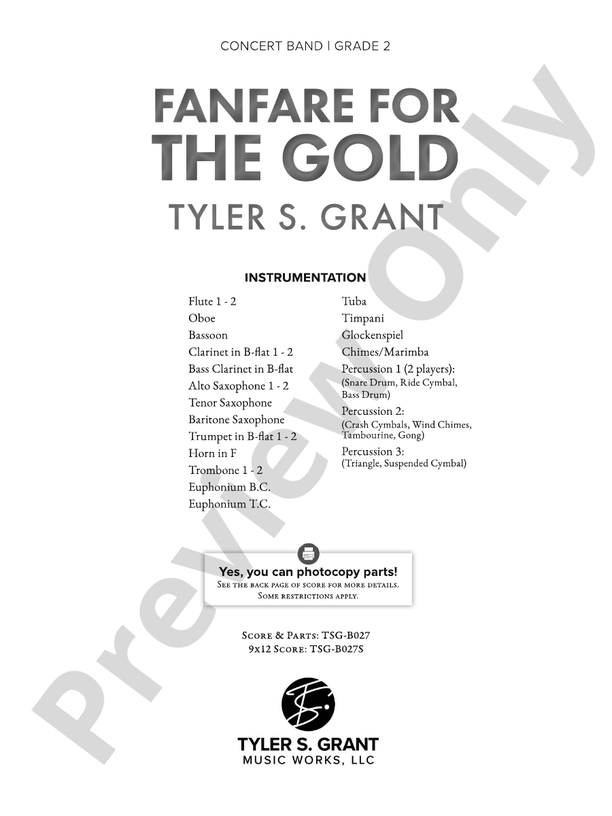 Fanfare for the Gold - cliquer ici