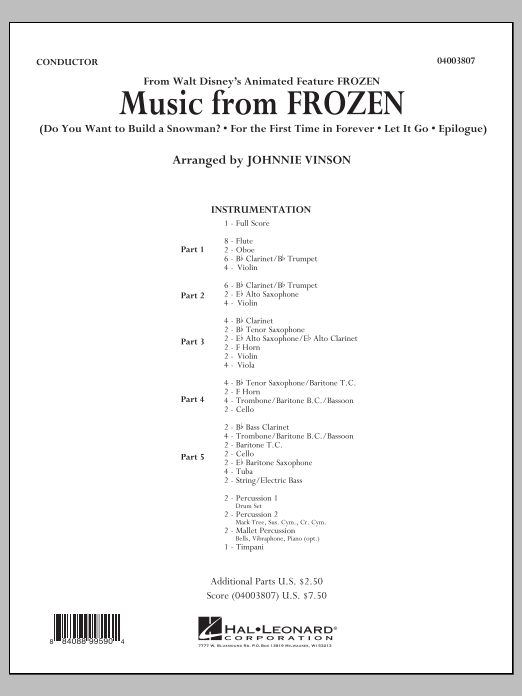 Music from Frozen - cliquer ici