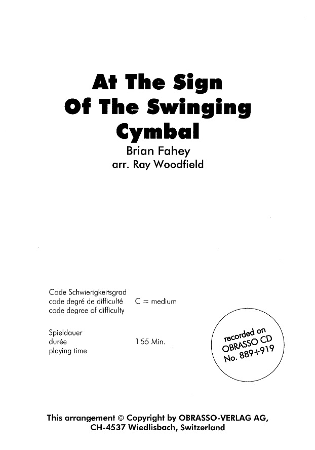 At the Sign of the swinging Cymbal - cliquer ici