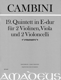 19. Quintett in E-dur - Erstdruck - cliquer ici 19. Quintett in E-dur - Erstdruck - cliquer ici