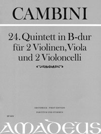 24. Quintett in B-dur - cliquer ici 24. Quintett in B-dur - cliquer ici