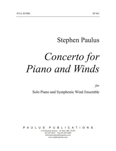 Concerto for Piano and Winds - cliquer ici