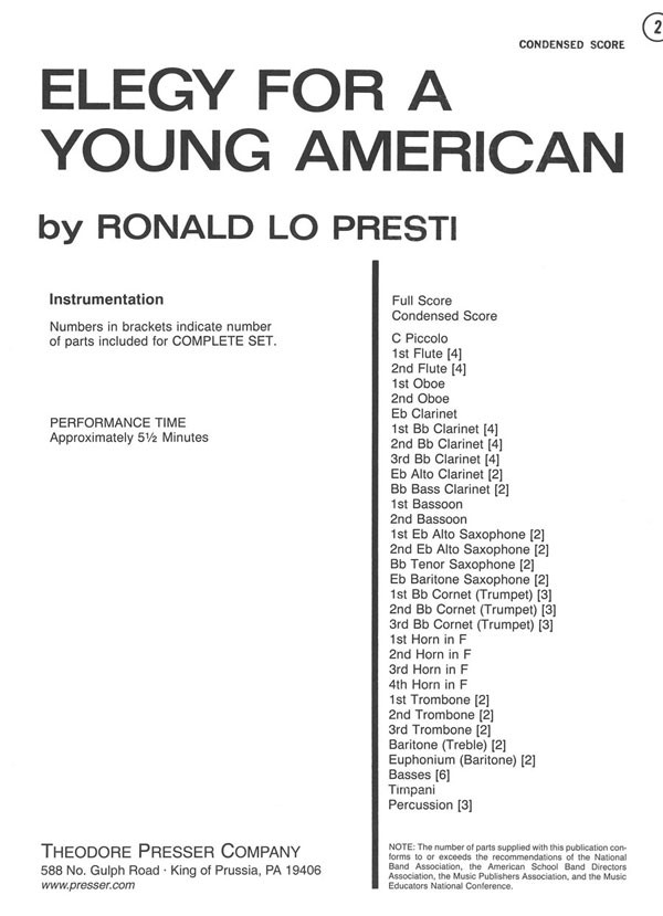 Elegy for a Young American - cliquer ici