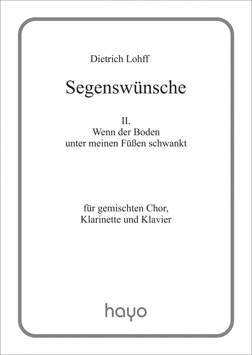 Wenn der Boden unter meinen F��en schwankt (#2 aus 'Segensw�nsche') - cliquer ici