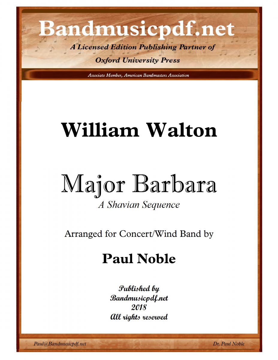 Major Barbara: A Shavian Sequence - cliquer ici