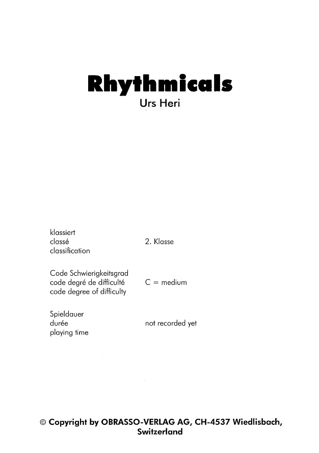 Rhythmicals - cliquer ici