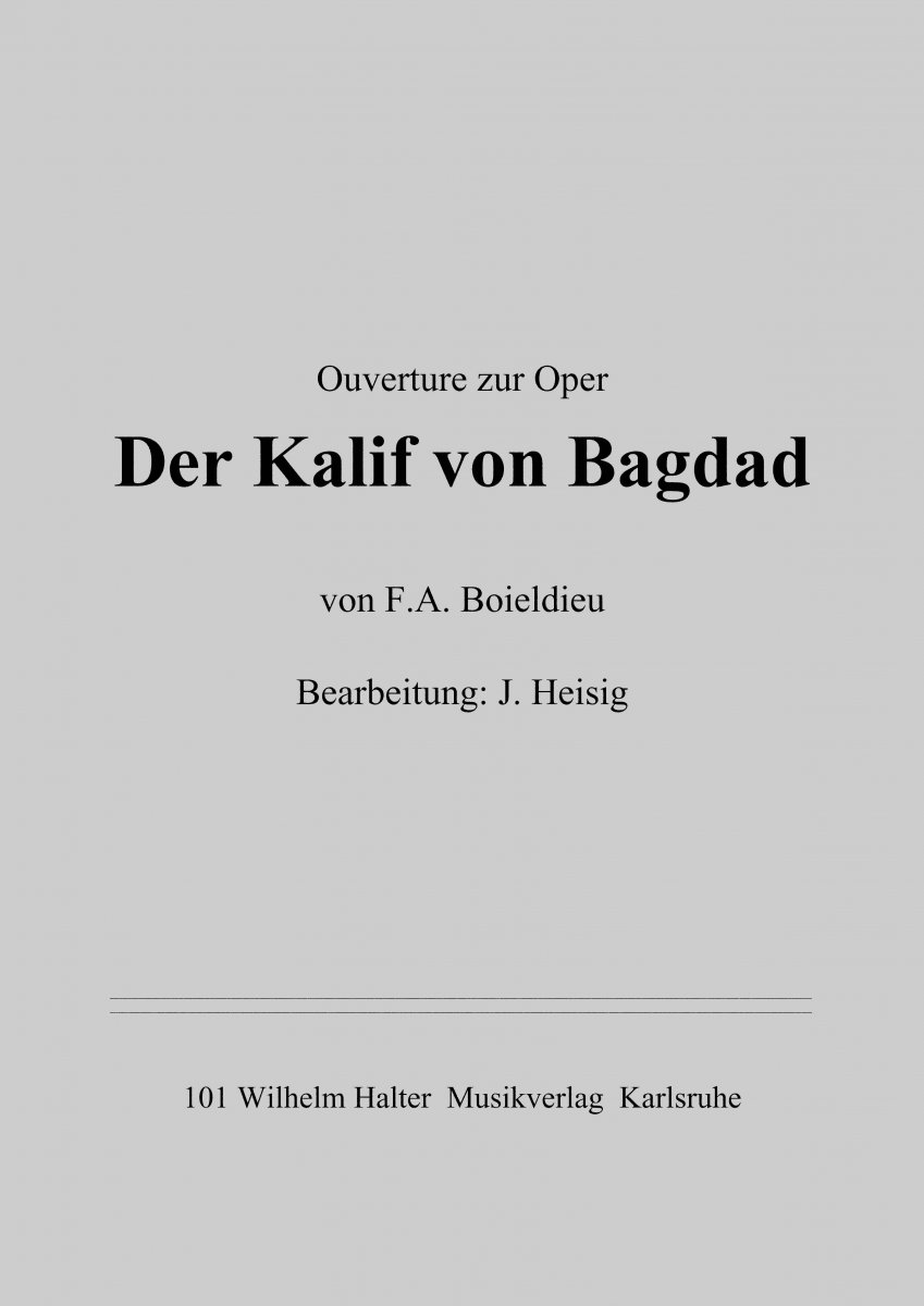 Kalif von Bagdad, Der - cliquer ici