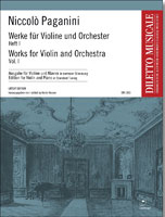 Werke f�r Violine und Orchester Band 1, in Normalstimmung (Paganini) - cliquer ici