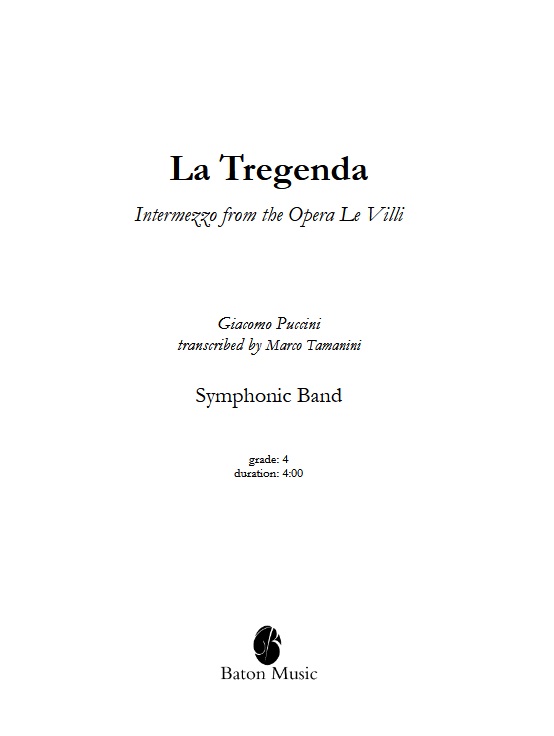 La Tregenda (from the Opera Le Villi) - cliquer ici