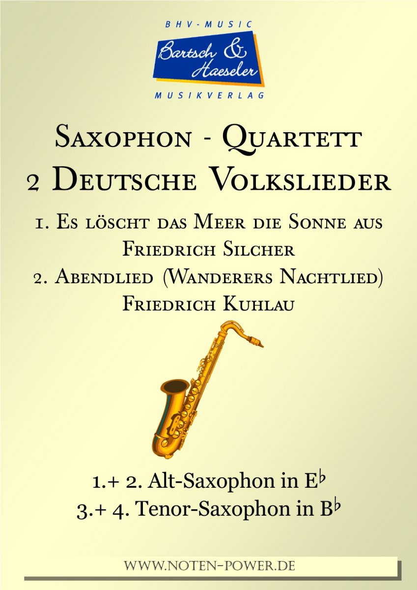 1. Es lscht das Meer die Sonne aus / 2. Abendlied - cliquer ici