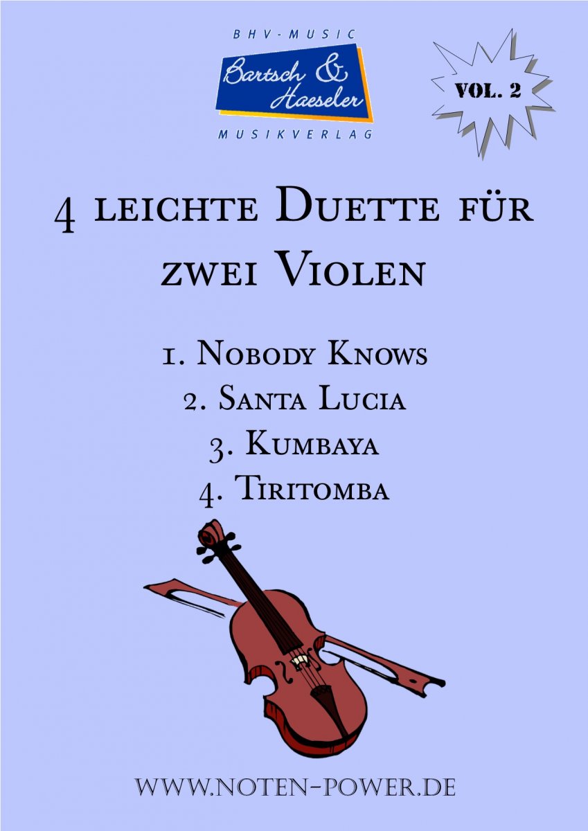 4 leichte Duette f�r zwei Violen #2 - cliquer ici