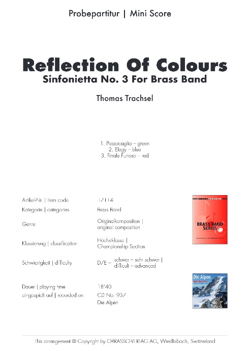 Reflections of Colours (Sinfonietta #3) - cliquer ici