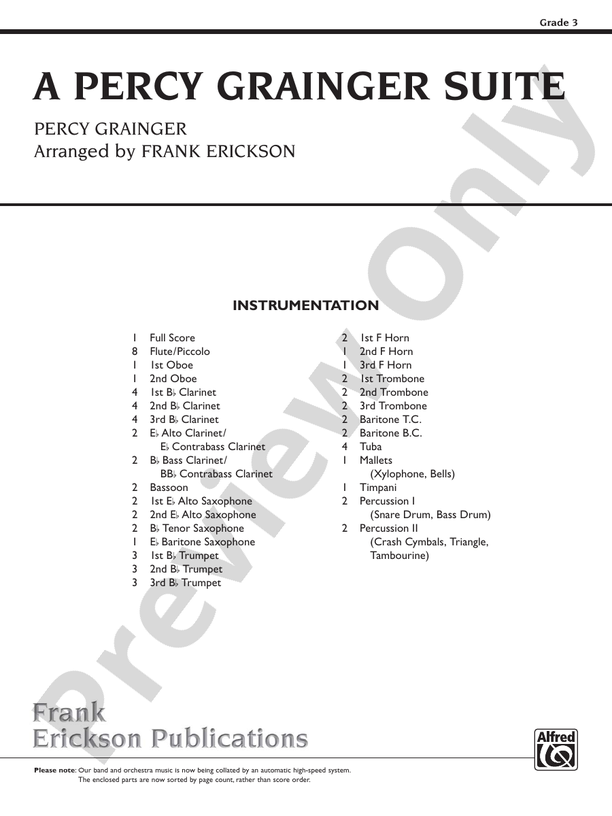 A Percy Grainger Suite - cliquer ici