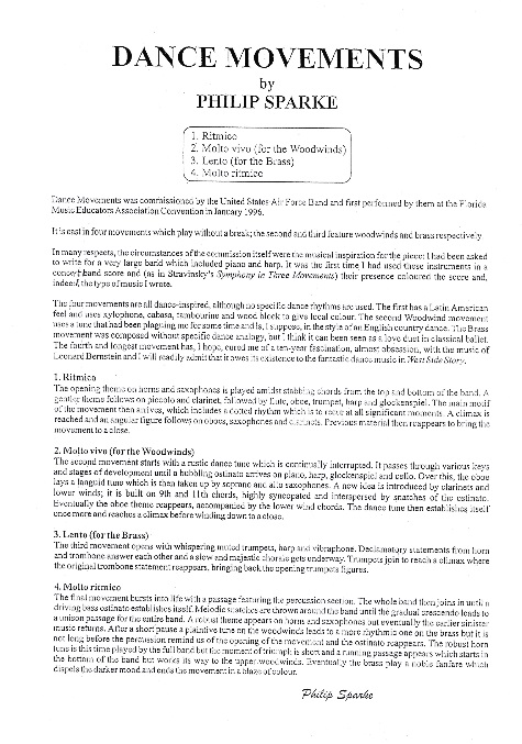 Dance Movements - cliquer ici