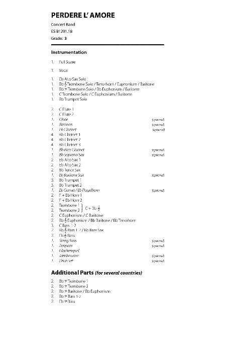 Perdere l'Amore - cliquer ici