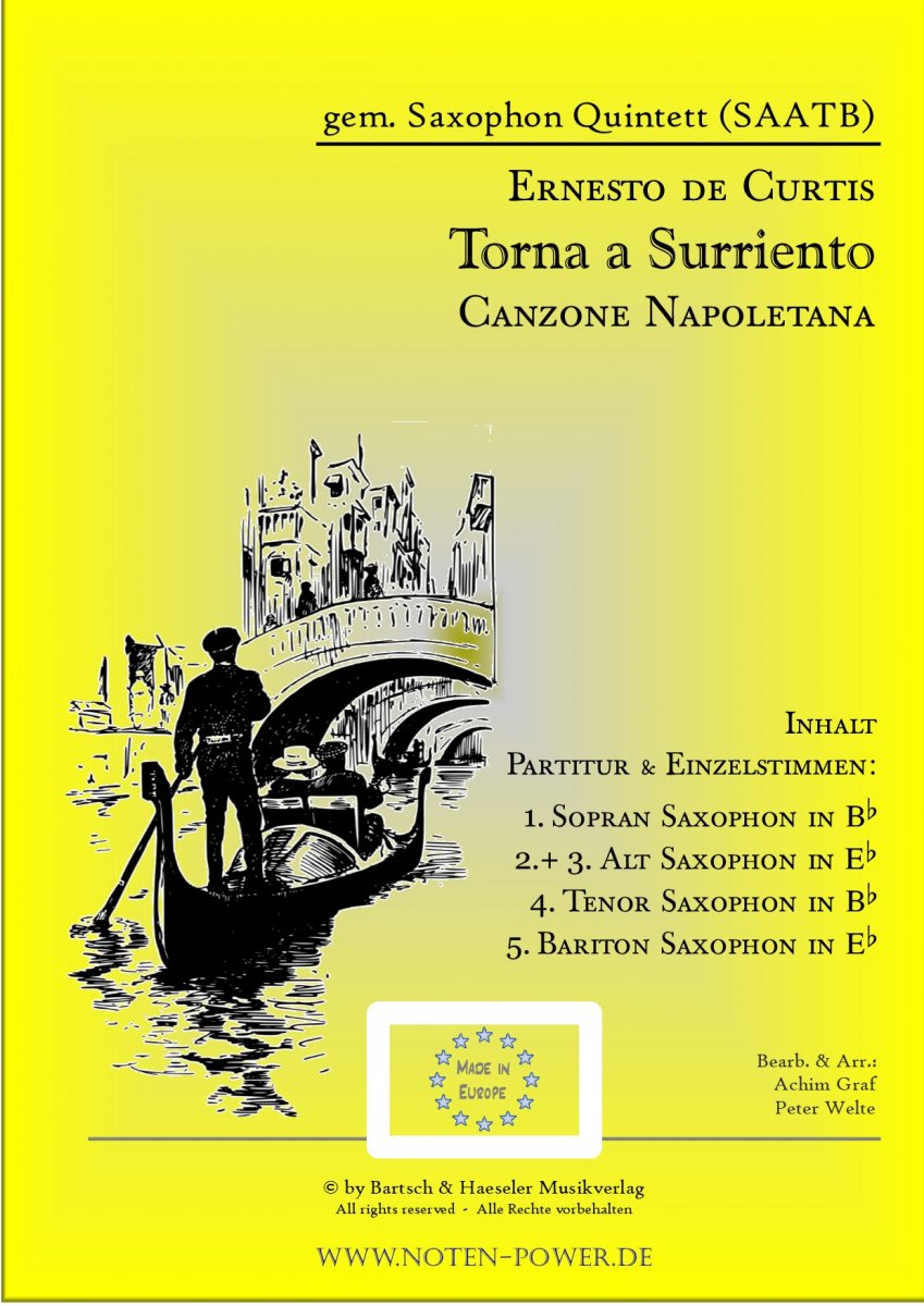 Torna a Surriento (Canzone Napoletana) - cliquer ici