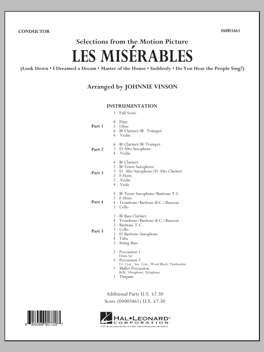 Les Misrables (Selections from the Motion Picture) - cliquer ici