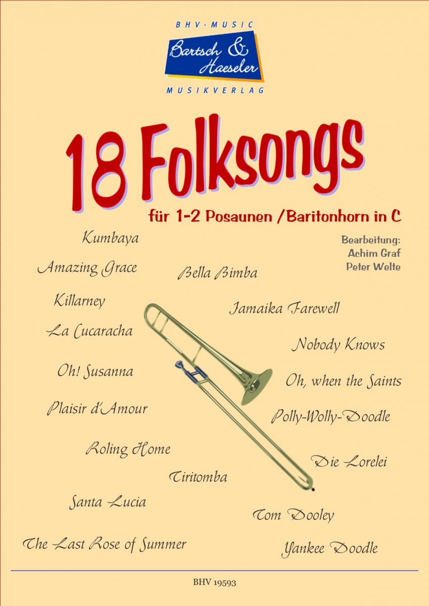 18 Folksongs (Posaunen / Baritonhorn) - cliquer ici