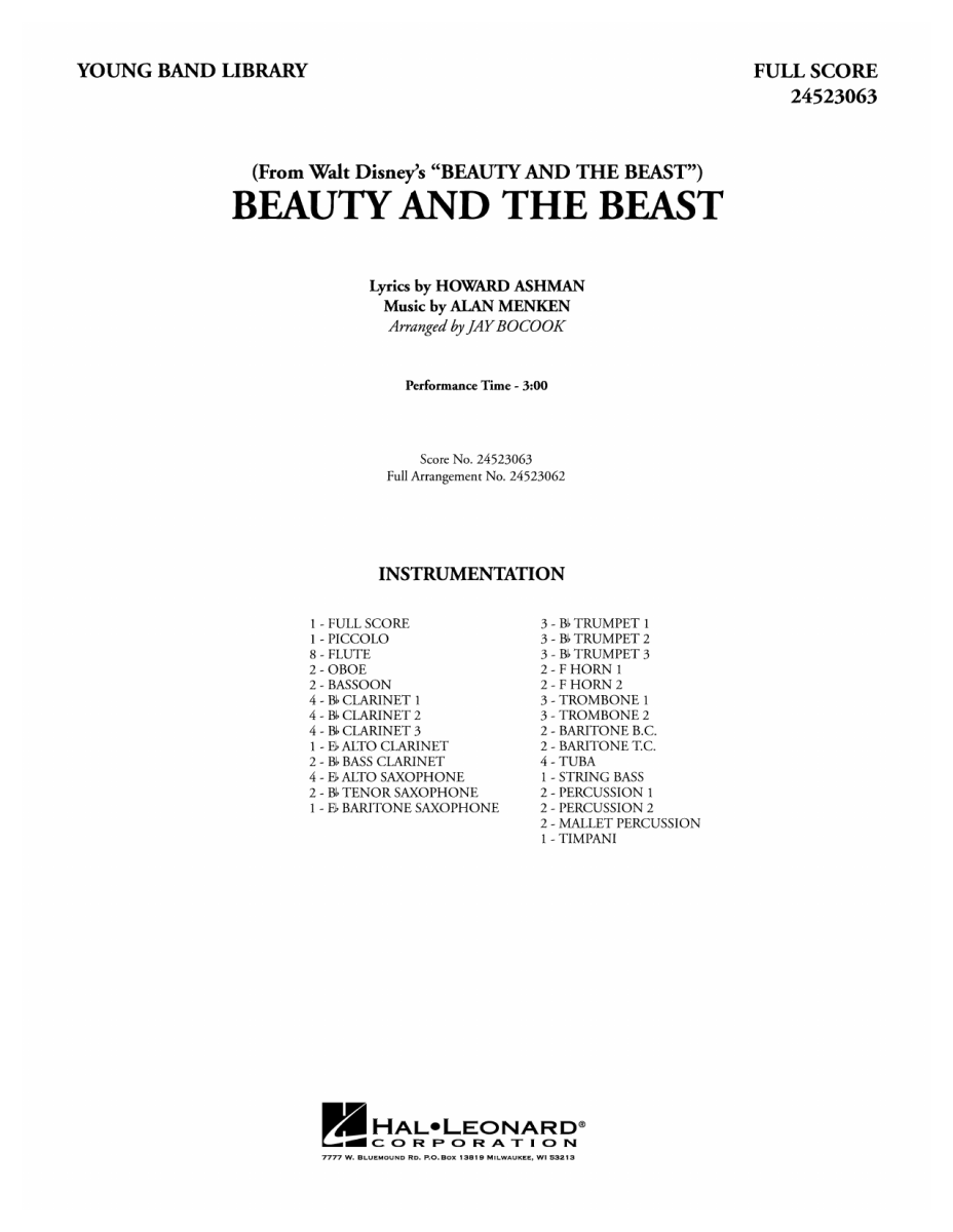 Beauty and the Beast - cliquer ici