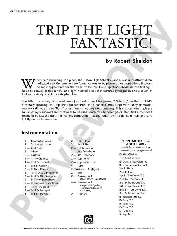 Trip the Light Fantastic! - cliquer ici
