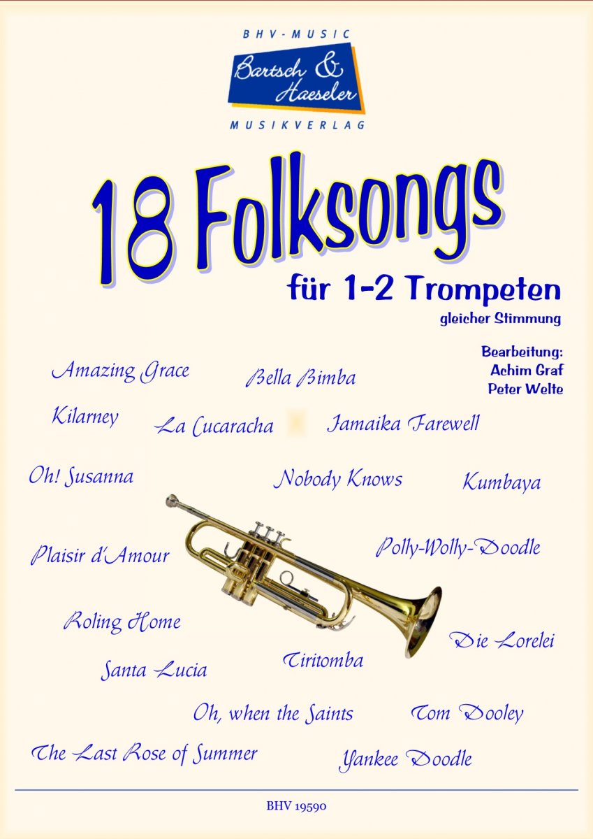 18 Folksongs fr 2 Trompeten - cliquer ici