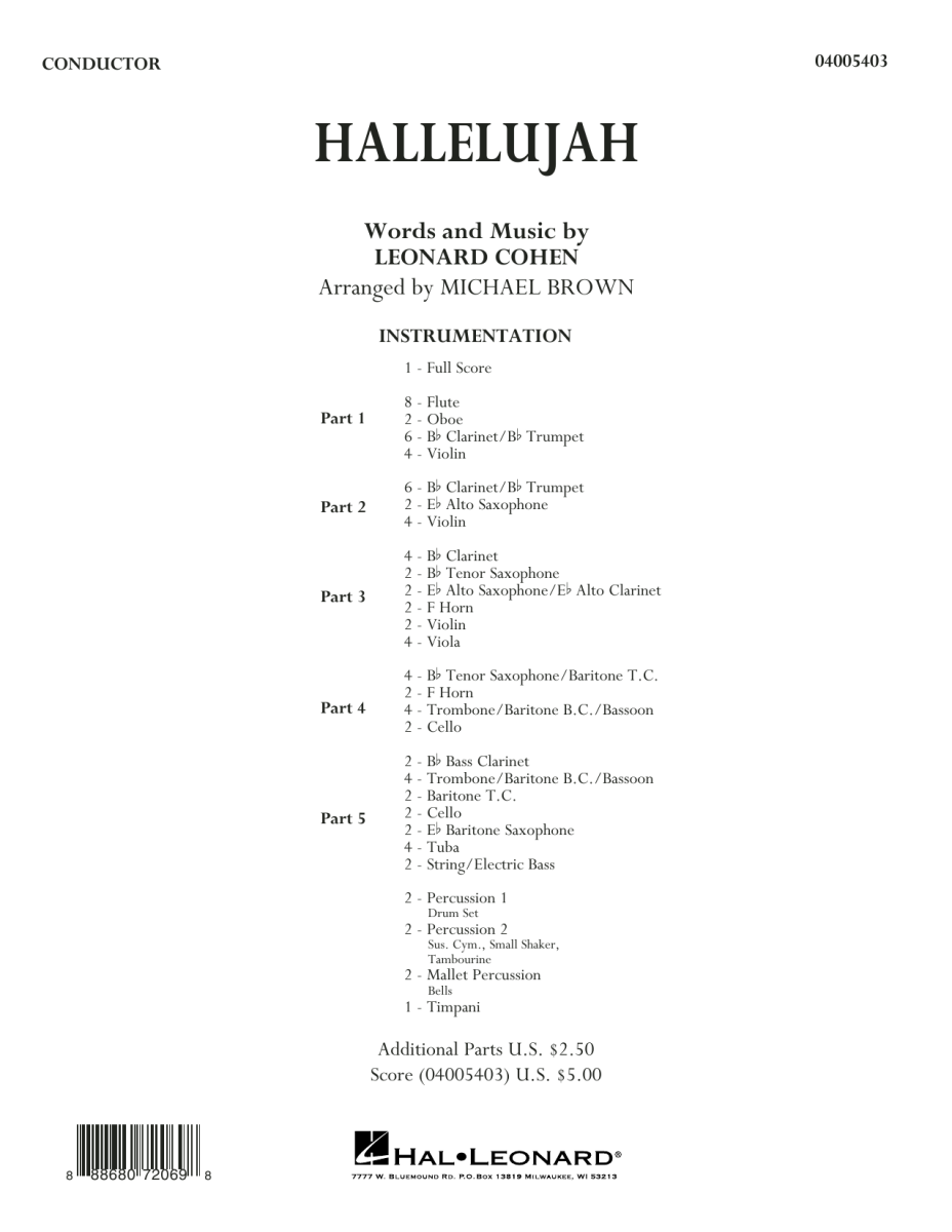 Hallelujah - cliquer ici
