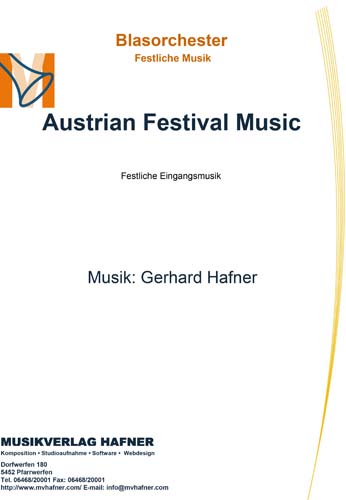 Austrian Festival Music - cliquer ici Austrian Festival Music - cliquer ici