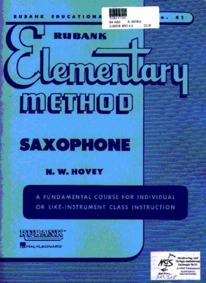 ELEMENTARY METHOD SAXOPHONE - cliquer ici