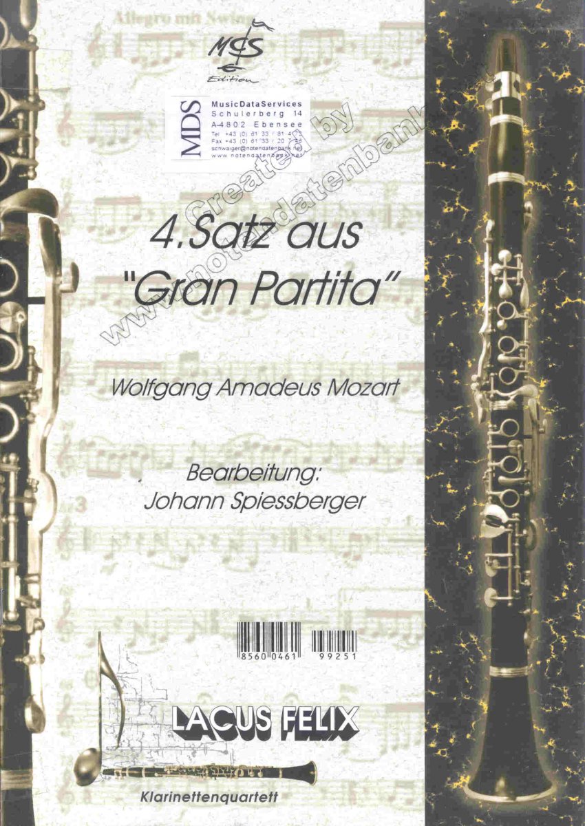 Gran Partita: 4.Satz (Menuetto - Allegretto) - cliquer ici