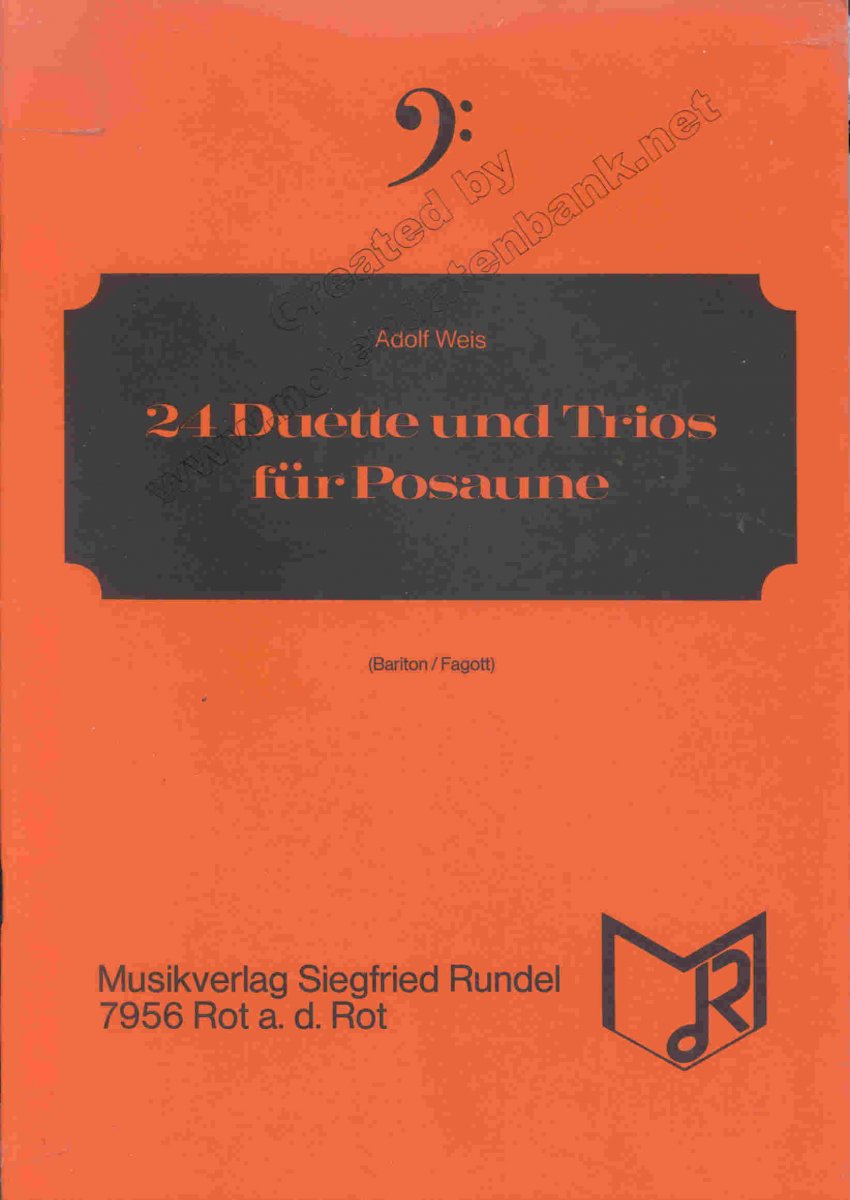 24 Duette und Trios f�r Posaune - cliquer ici