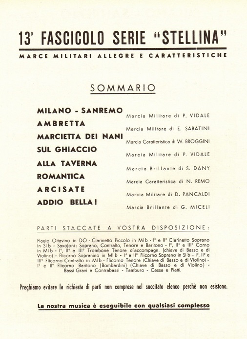 Addio Bella - cliquer ici