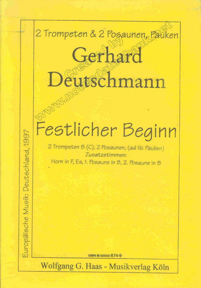 Festlicher Beginn - cliquer ici