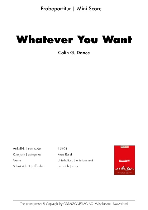 Whatever You Want - cliquer ici