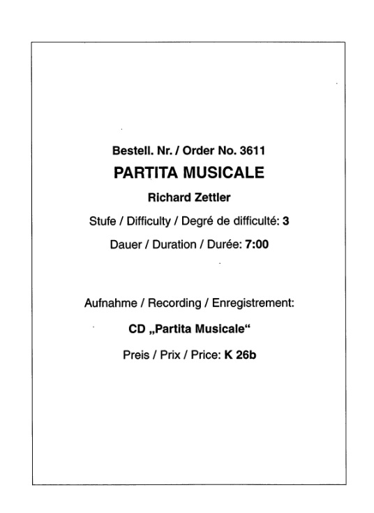 Partita Musicale - cliquer ici