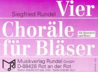 4 Choräle für Bläser (Vier) - cliquer ici 4 Choräle für Bläser (Vier) - cliquer ici