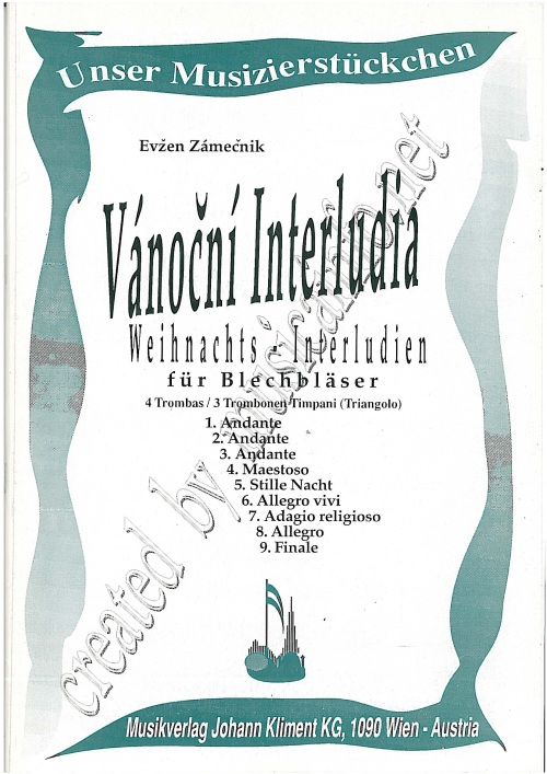 Weihnachts-Interludien fr Blechblser - cliquer ici