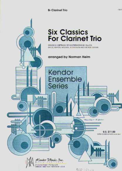 6 Classics for Clarinet Trio - cliquer ici