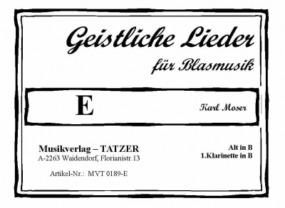 Geistliche Lieder fr Blasmusik, Heft E - cliquer ici
