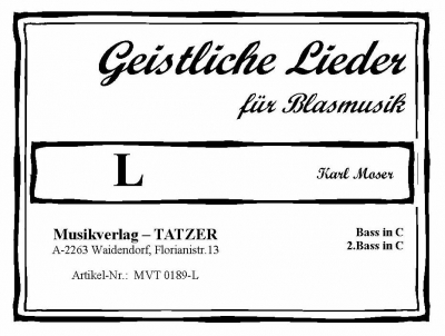 Geistliche Lieder fr Blasmusik, Heft L - cliquer ici