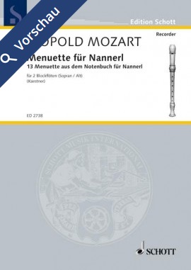 Menuette für Nannerl - cliquer ici Menuette für Nannerl - cliquer ici