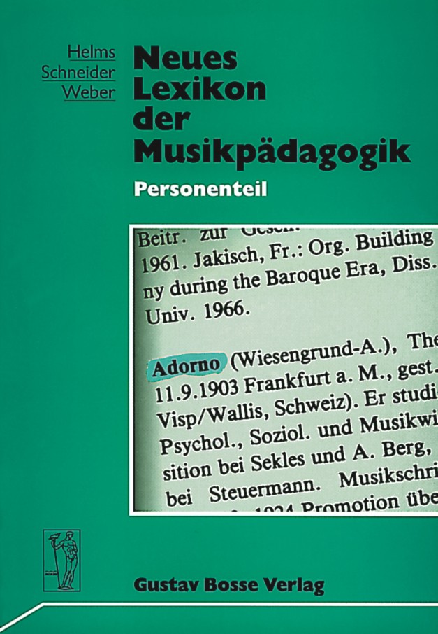 Neues Lexikon der Musikp�dagogik - cliquer ici