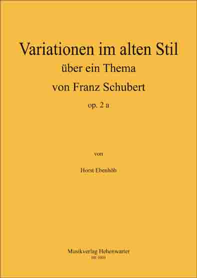 Variationen im alten Stil �ber ein Thema von Franz Schubert - cliquer ici