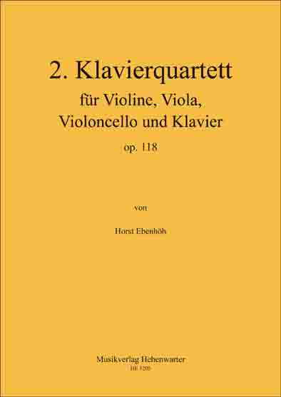 2. Klavierquartett fr Violine, Viola, Violoncello und Klavier - cliquer ici