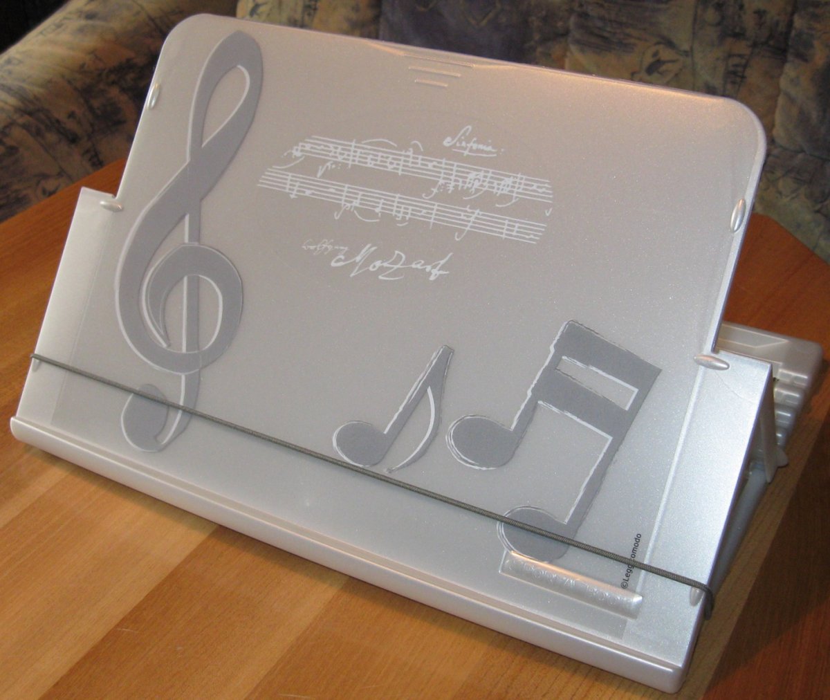 Porta-Book Mozart, aluminium - cliquer ici