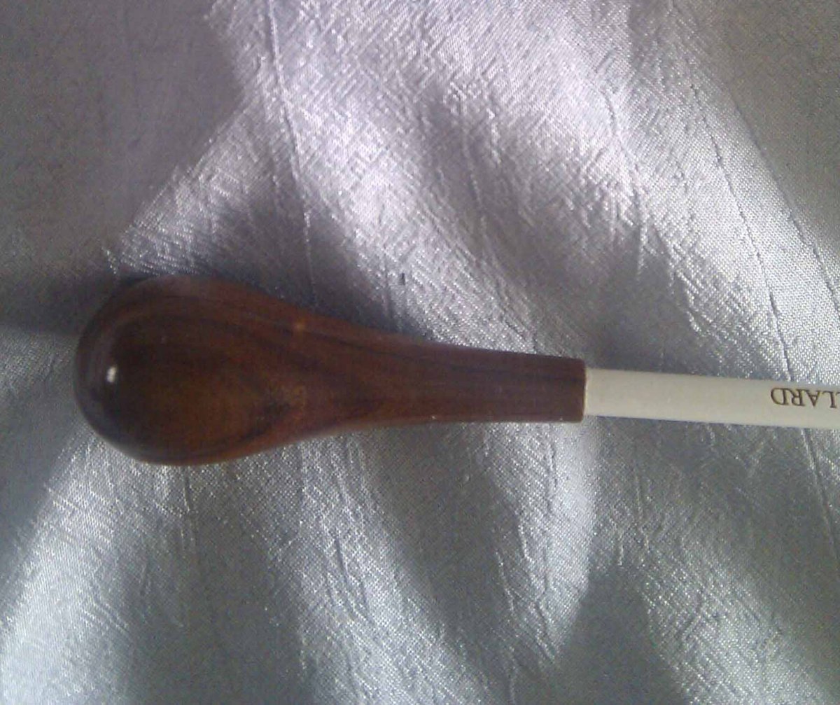 Dirigierstock Serie S, L�nge 12, Rosewood, weiss - cliquer ici